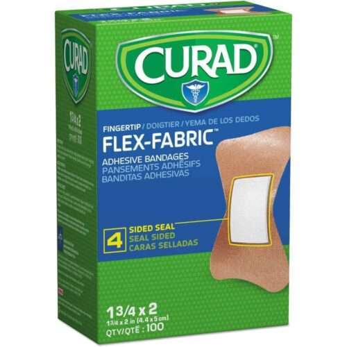 CURAD Flex-Fabric Adhesive Bandages, Fingertip