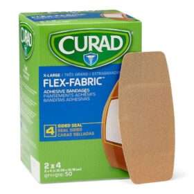 CURAD Flex-Fabric Bandages, X-Large 2x4