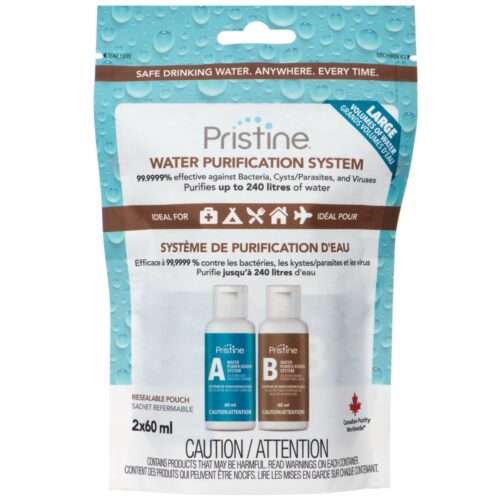 Pristine ClO2 Water Purification System, 60 ml